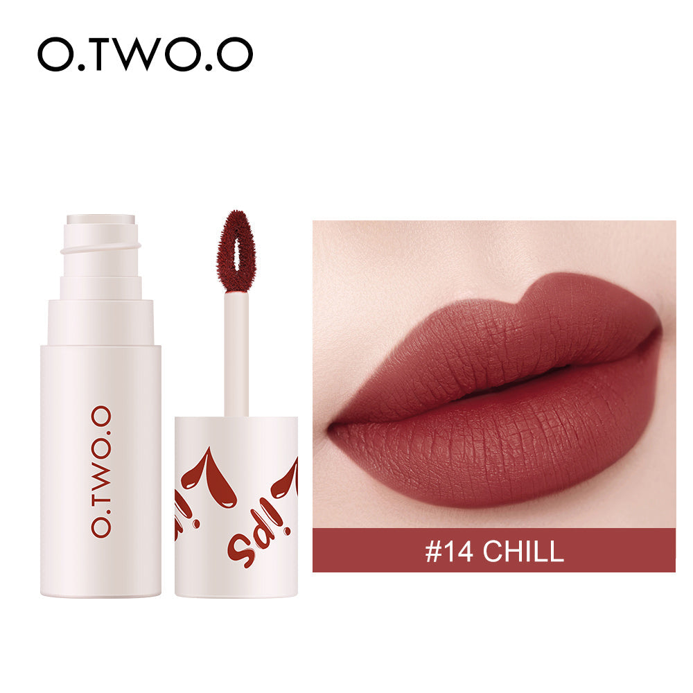 O.TWO.O New Velvet Matte Lip Cheek Mud High Pigment Long Lasting Lipstick Mud