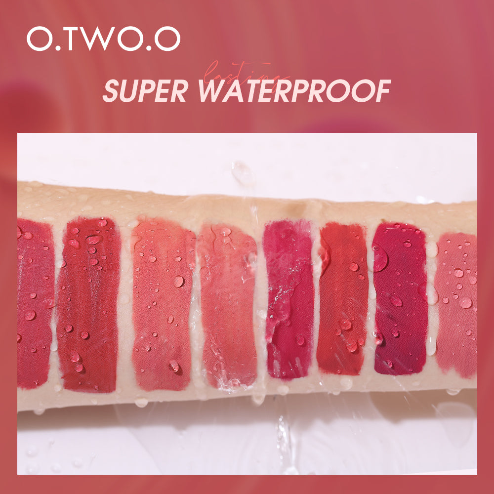 O.TWO.O New Arrival 12 Colors Matte and Strong Waterproof Lip Gloss