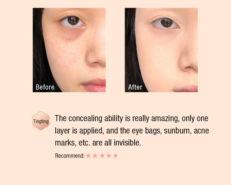 O.TWO.O Waterproof Long Lasting Oil Control Moisturizing Full Coverage Liquid Foundation Concealer