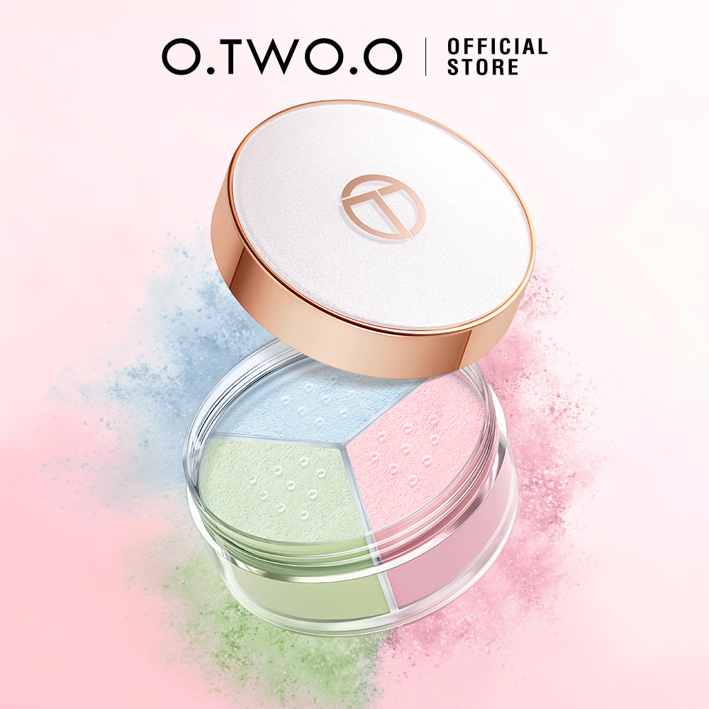 O.TWO.O New Arrival Face Setting Powder 3 Color Fine Powder Oil Control Makeup Loose Powder