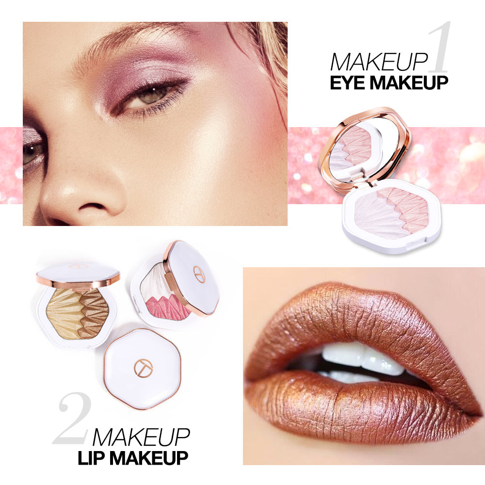 O.TWO. O Beauty Glowing Highlight Makeup High Quality Illuminating Pressed Powder