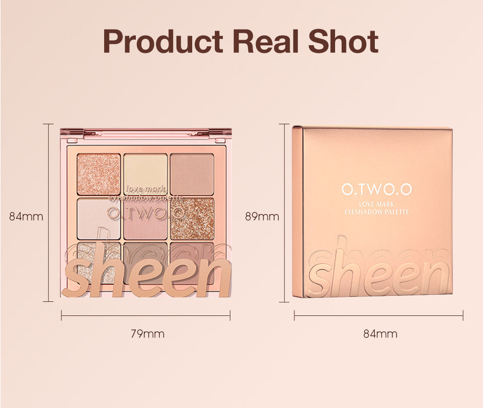 O.TWO.O Sparkle Matte 9 Color Eyeshadow Pallete