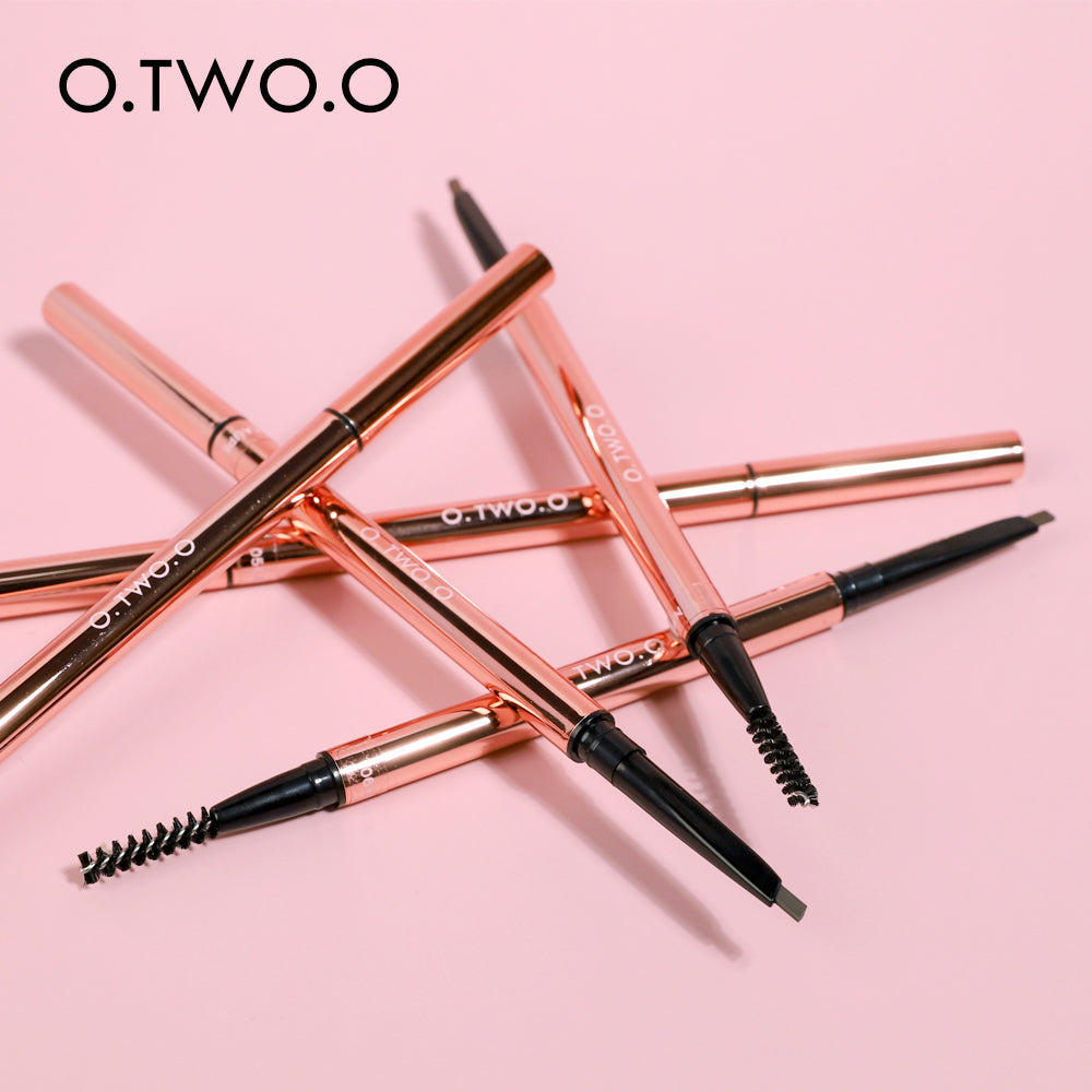 O.TWO.O High Quality Waterproof Precise Brow Definer 6 Colors Fine Triangle Eyebrow Pencil