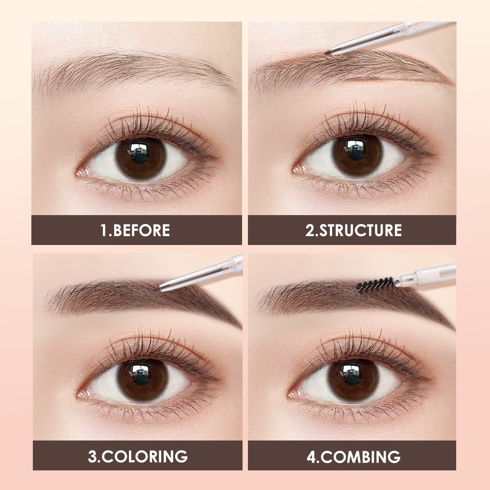 O.TWO.O SHINE Series 3 Colors Charming Slender Painter Eyebrow Pencil