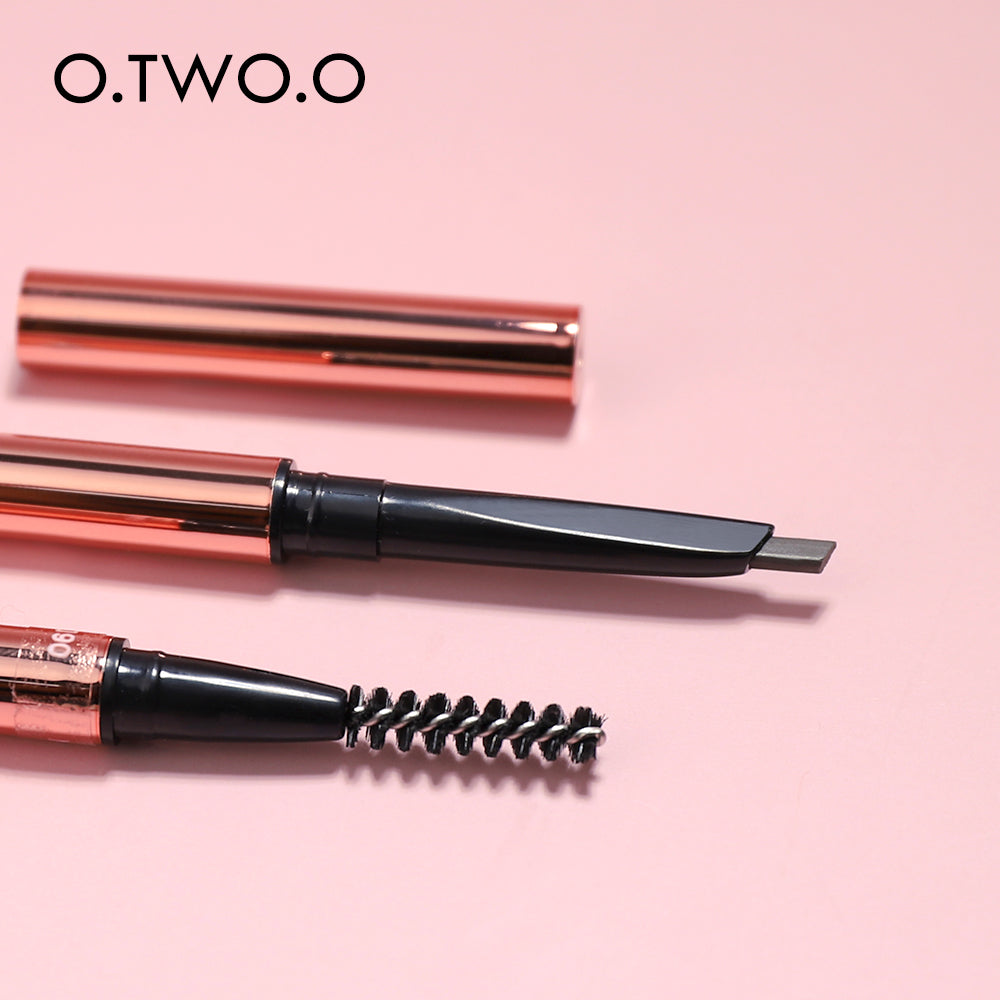 O.TWO.O High Quality Waterproof Precise Brow Definer 6 Colors Fine Triangle Eyebrow Pencil