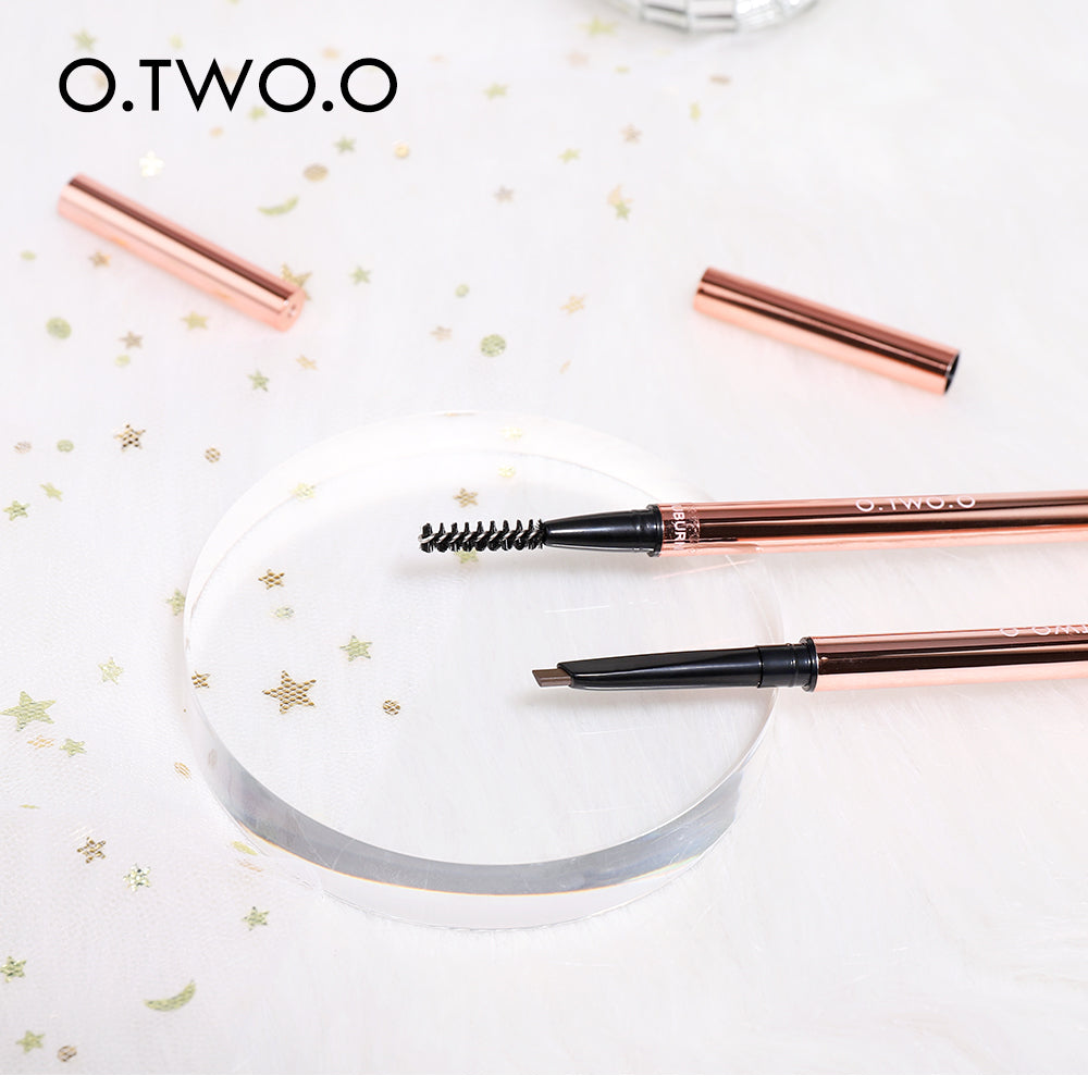 O.TWO.O High Quality Waterproof Precise Brow Definer 6 Colors Fine Triangle Eyebrow Pencil