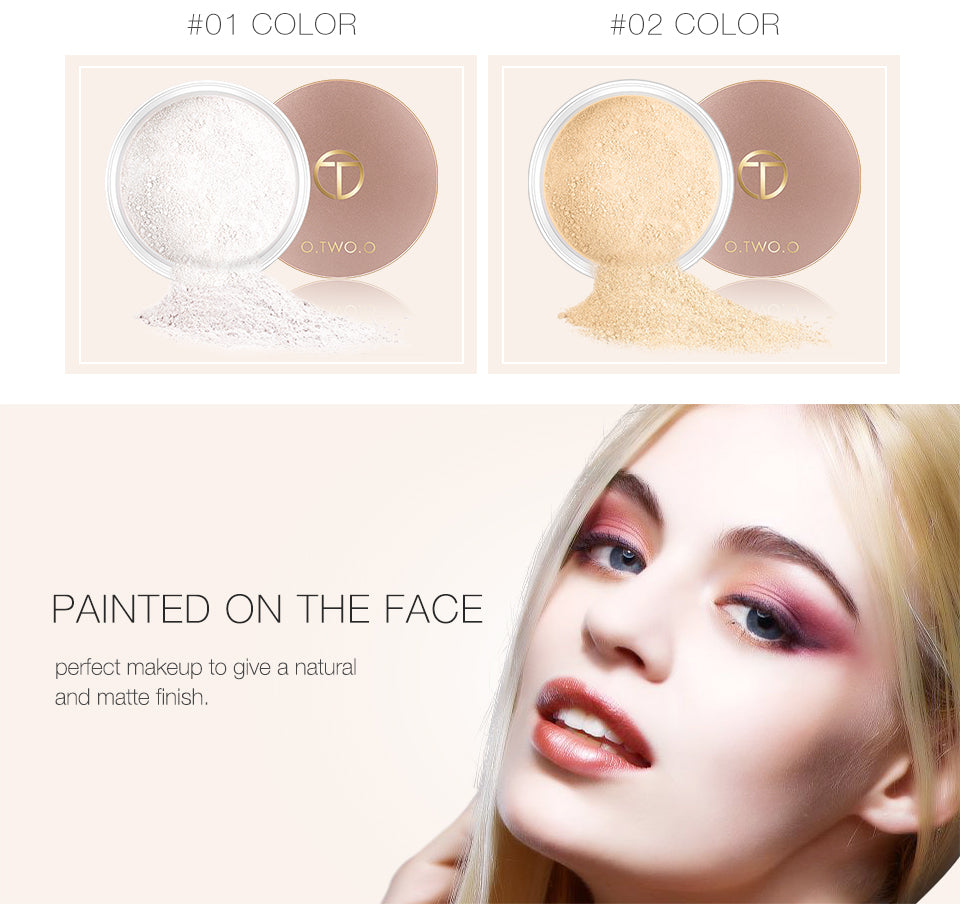 O.TWO.O Face Makeup Loose Powder Oil Control Setting Powder