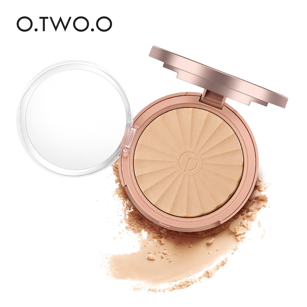 O.TWO.O Face Makeup Natural Look Perfect Light Pressed Powder Matte Long lasting Powder