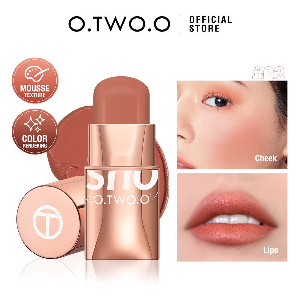 O.TWO.O 8 Colors High Pigment Blush Stick