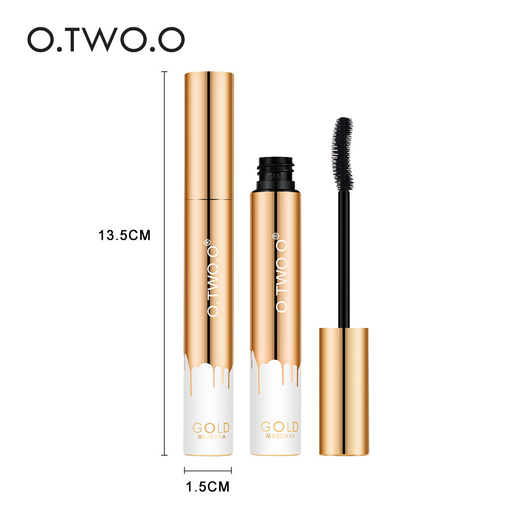 O.TWO.O Waterproof Microfiber Mascara Black Long Lasting Extension & Curling Lash Mascara