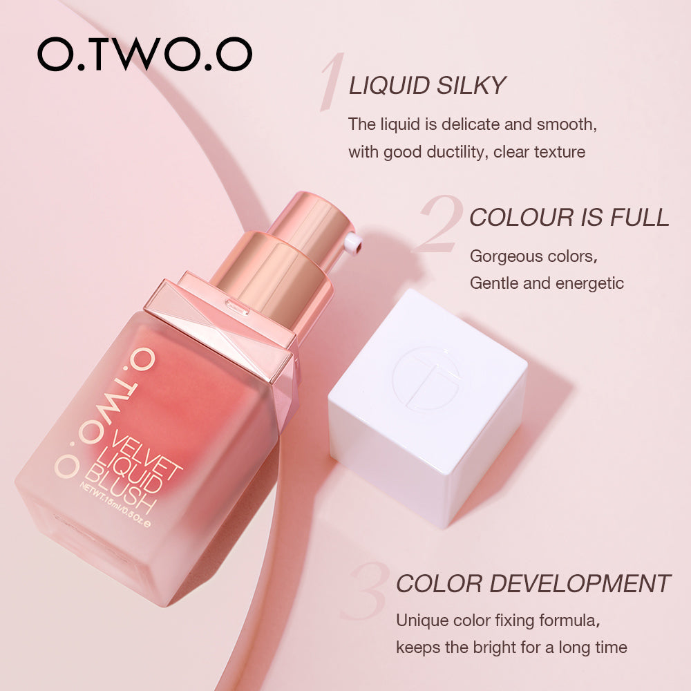 O.TWO.O  4 COLORS LIQUID BLUSHER