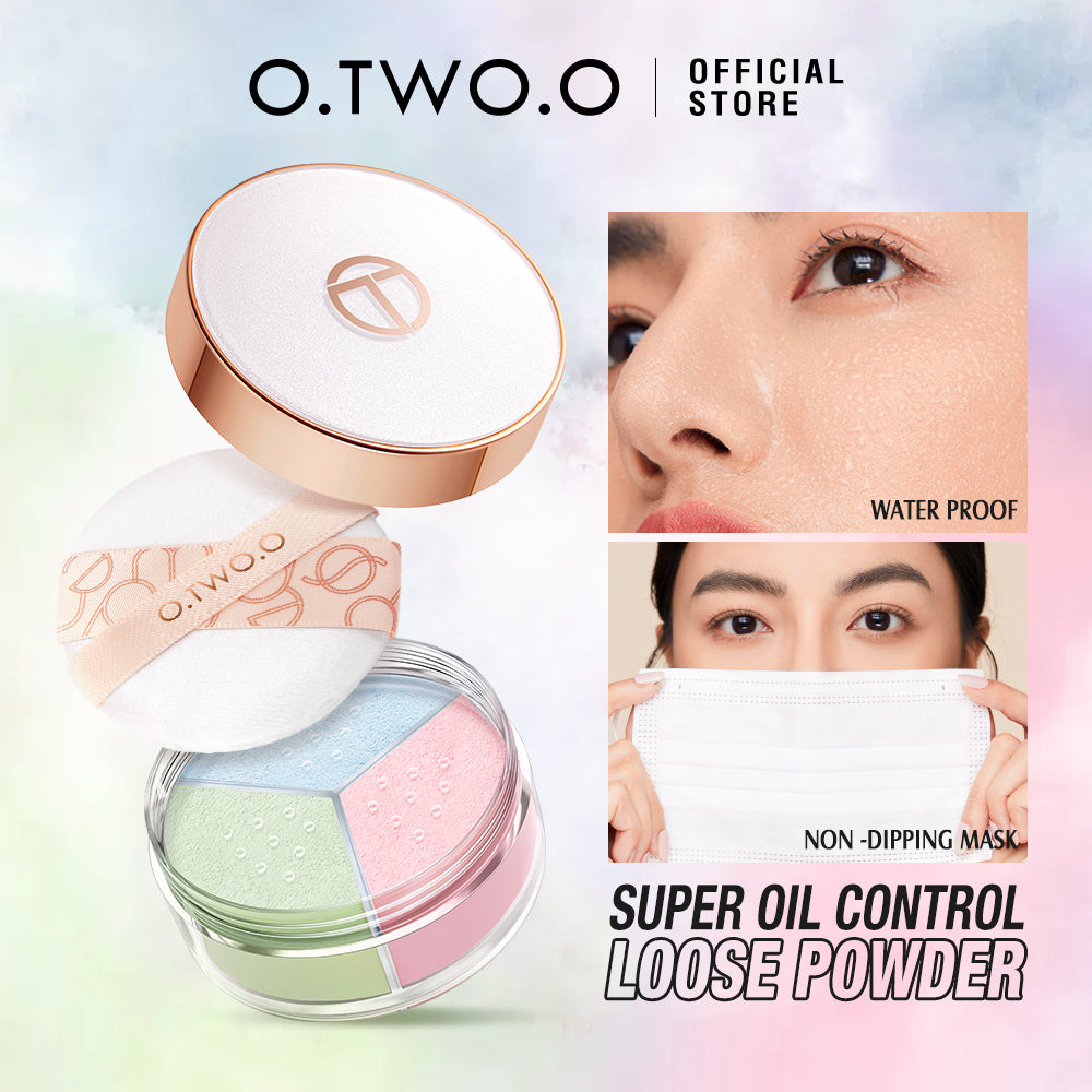 O.TWO.O New Arrival Face Setting Powder 3 Color Fine Powder Oil Control Makeup Loose Powder