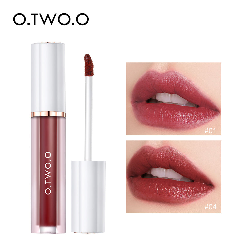 O.TWO.O Matte & Moisturize Air Misty Mousse Lip Gloss with 8 colors