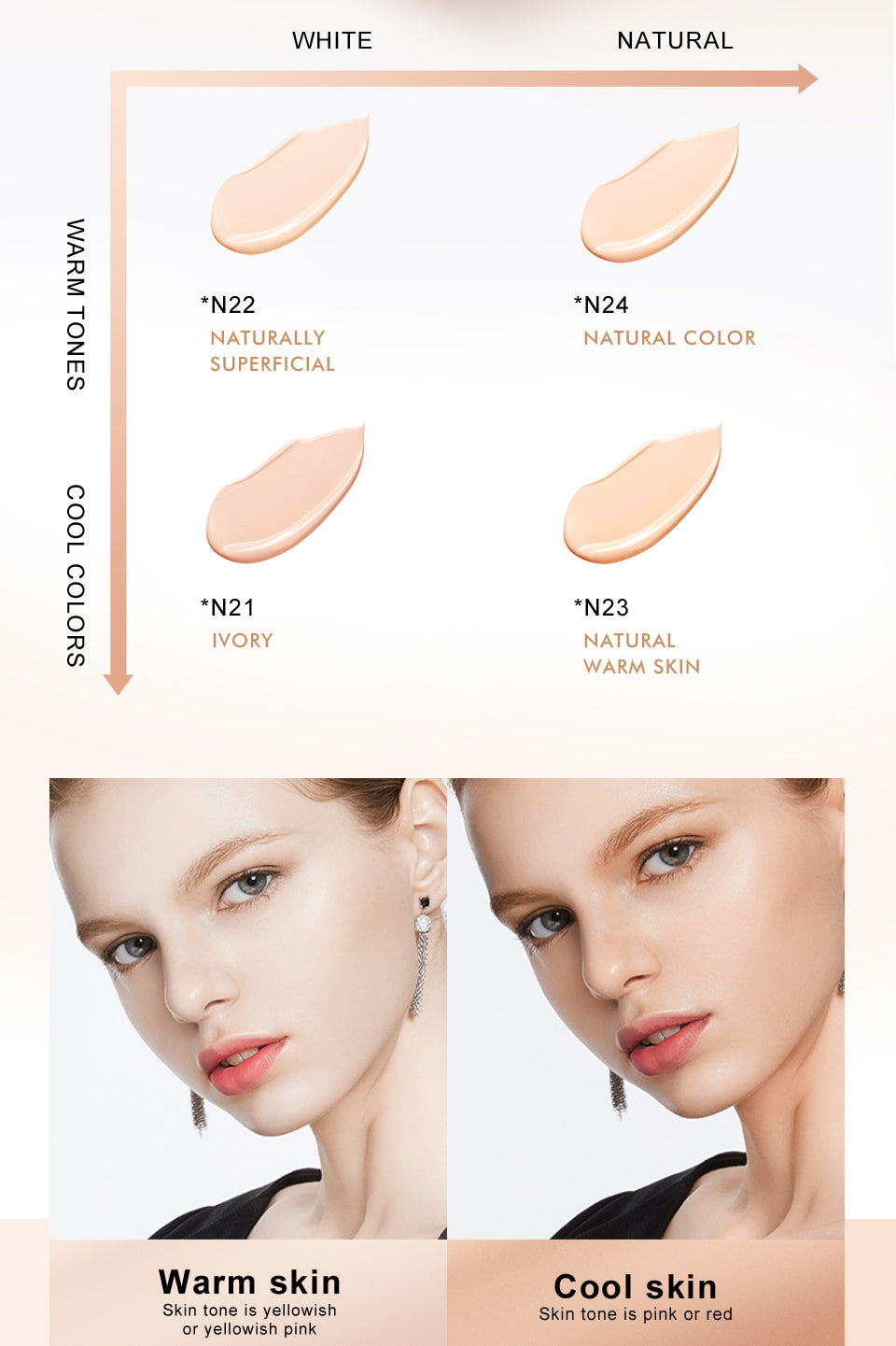 O.TWO.O High Concealer Moisturize Liquid Foundation with 4 colors