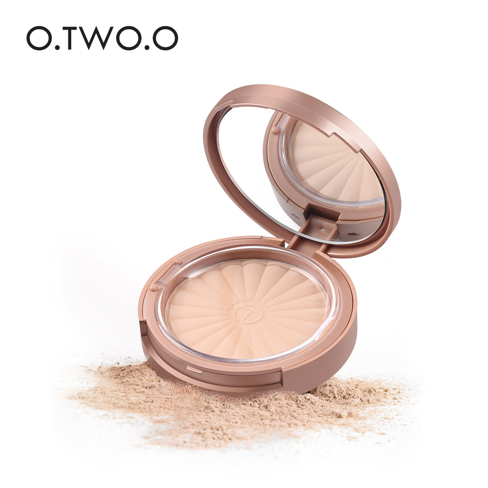 O.TWO.O Face Makeup Natural Look Perfect Light Pressed Powder Matte Long lasting Powder