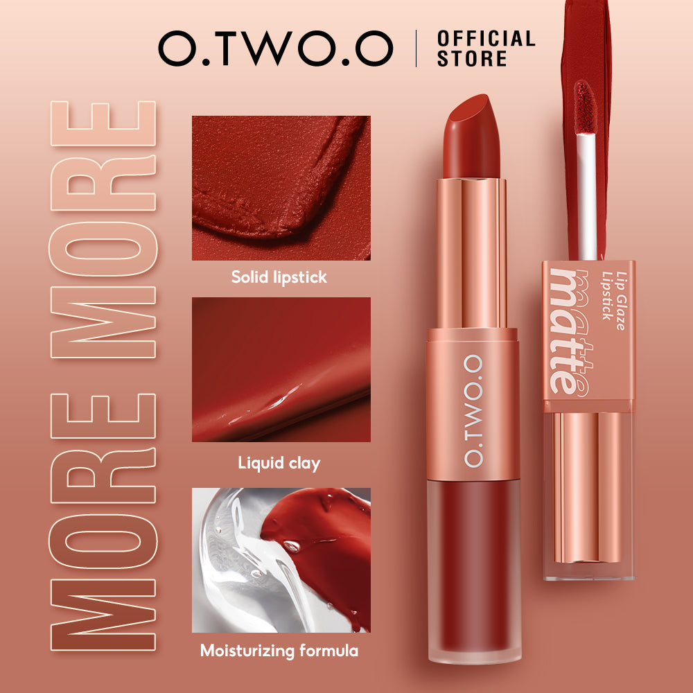 O.TWO.O  2 in 1 Lipstick Double Head Lipstick and Lip Mud