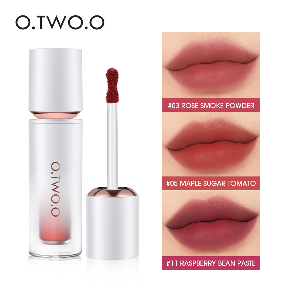O.TWO.O New Arrival Velvet Matte Finish Rich 12 colors Lip Gloss