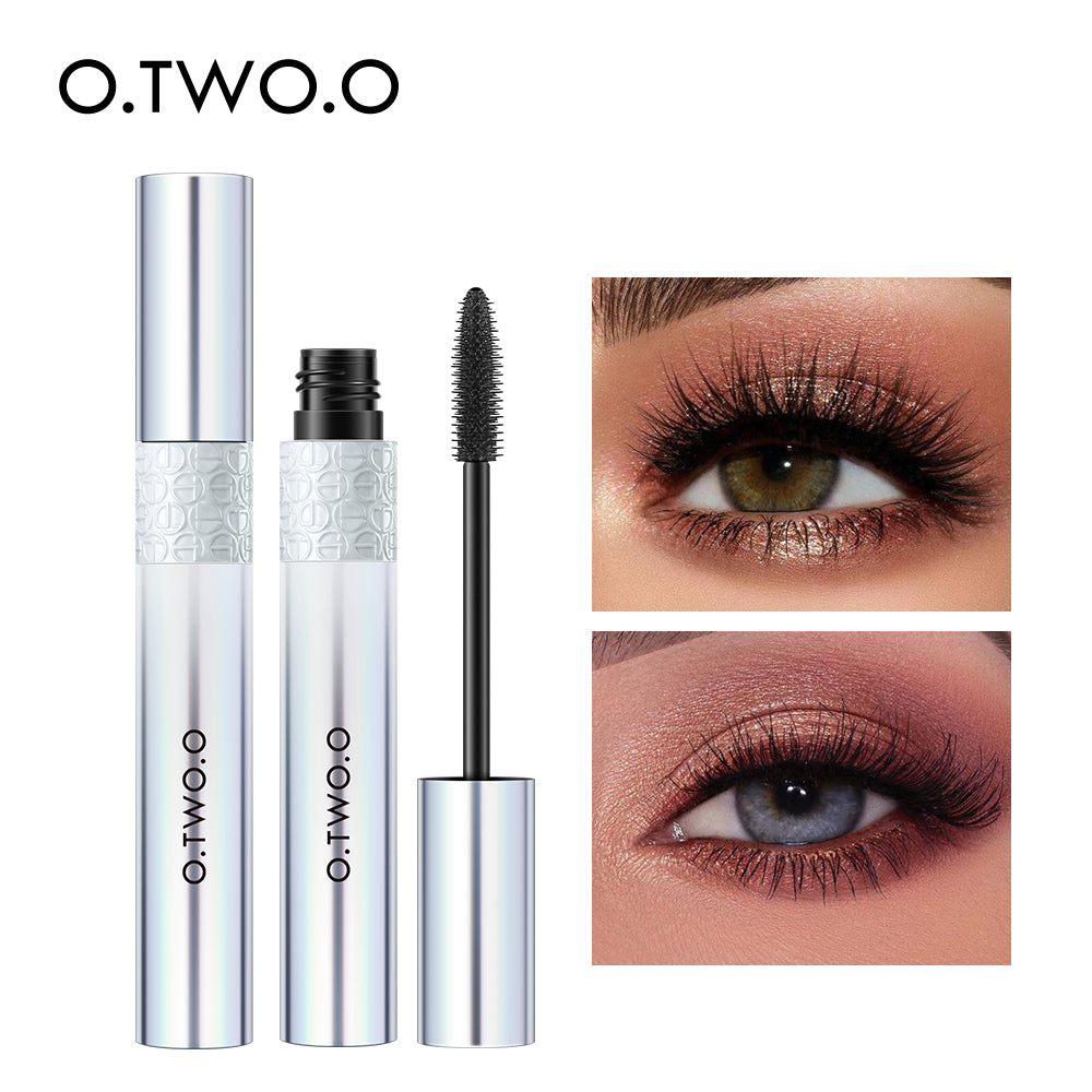 O.TWO.O Long Lasting Waterproof Sweat Proof Thick Curling Mascara with Silicone Brush