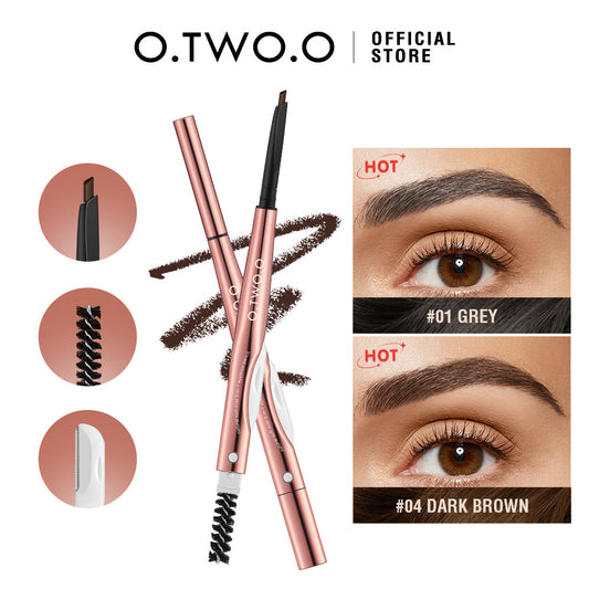 O.TWO.O 3 IN 1 Eyebrow Pen with Eyebrow scraper, brush, eyebrow pencil