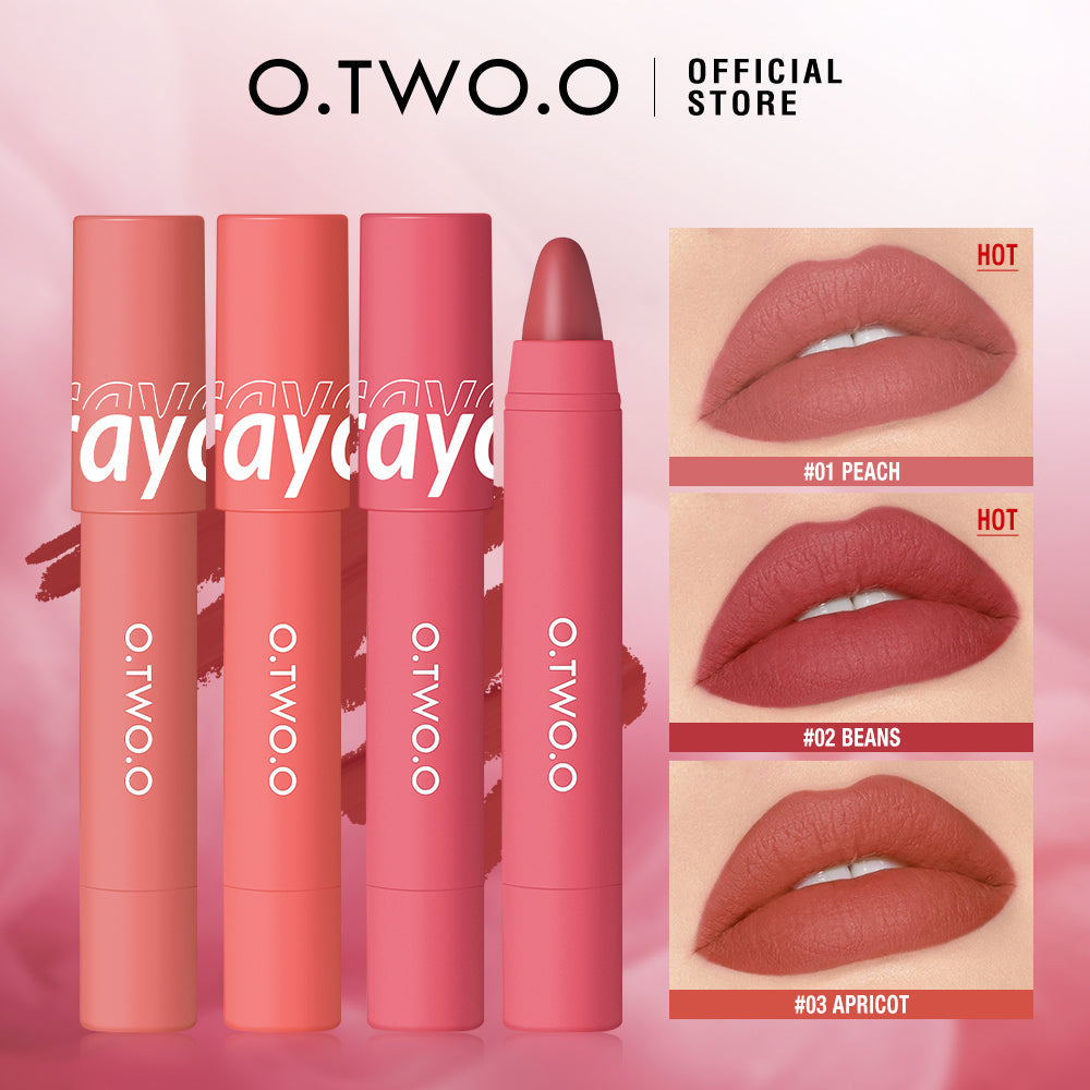 O.TWO.O New Arrival 6 Color Lipstick Pen Matt Finish  Lip Liner Pencil