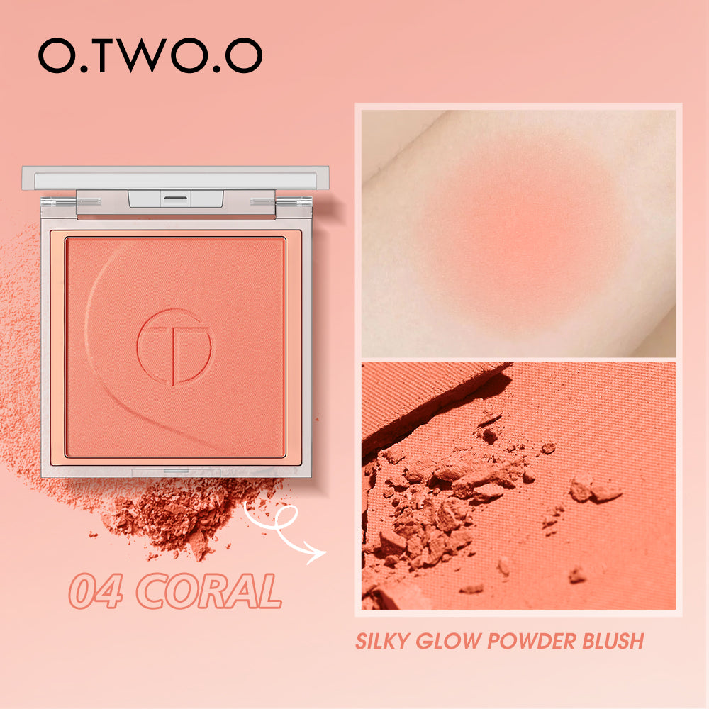 O.TWO.O High Pigment 6 Color Blush Pallete Powder