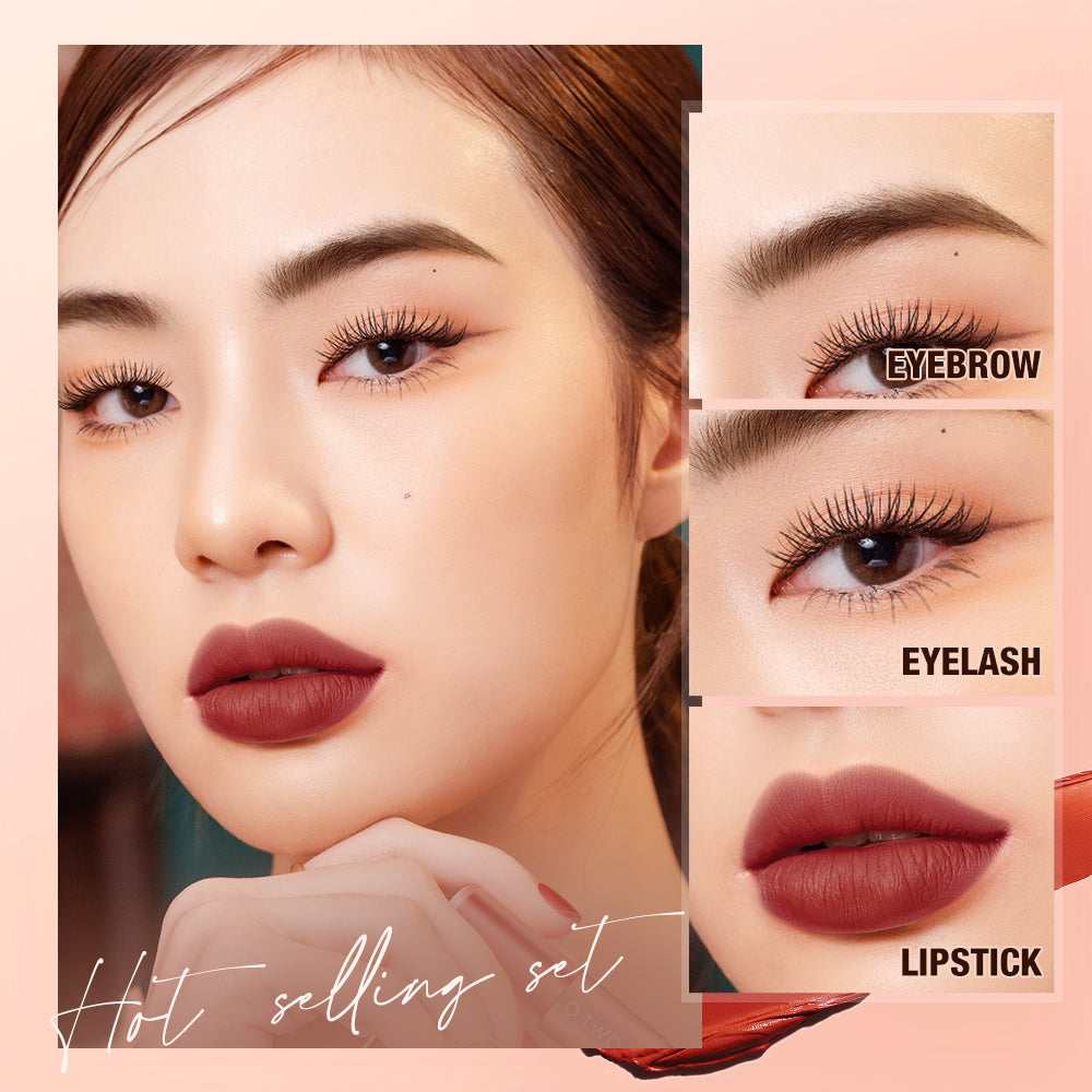 O.TWO.O Cosmetics and Makeup Set For Lip Eyebrow Eyelash