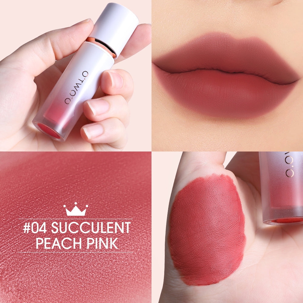 O.TWO.O New Arrival Velvet Matte Finish Rich 12 colors Lip Gloss
