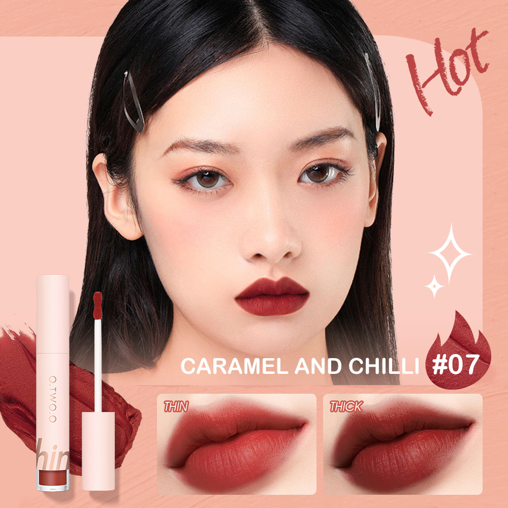 O.TWO.O SHINE Series 8 Colors Lip Mud Soft Velvet Matte lipstick