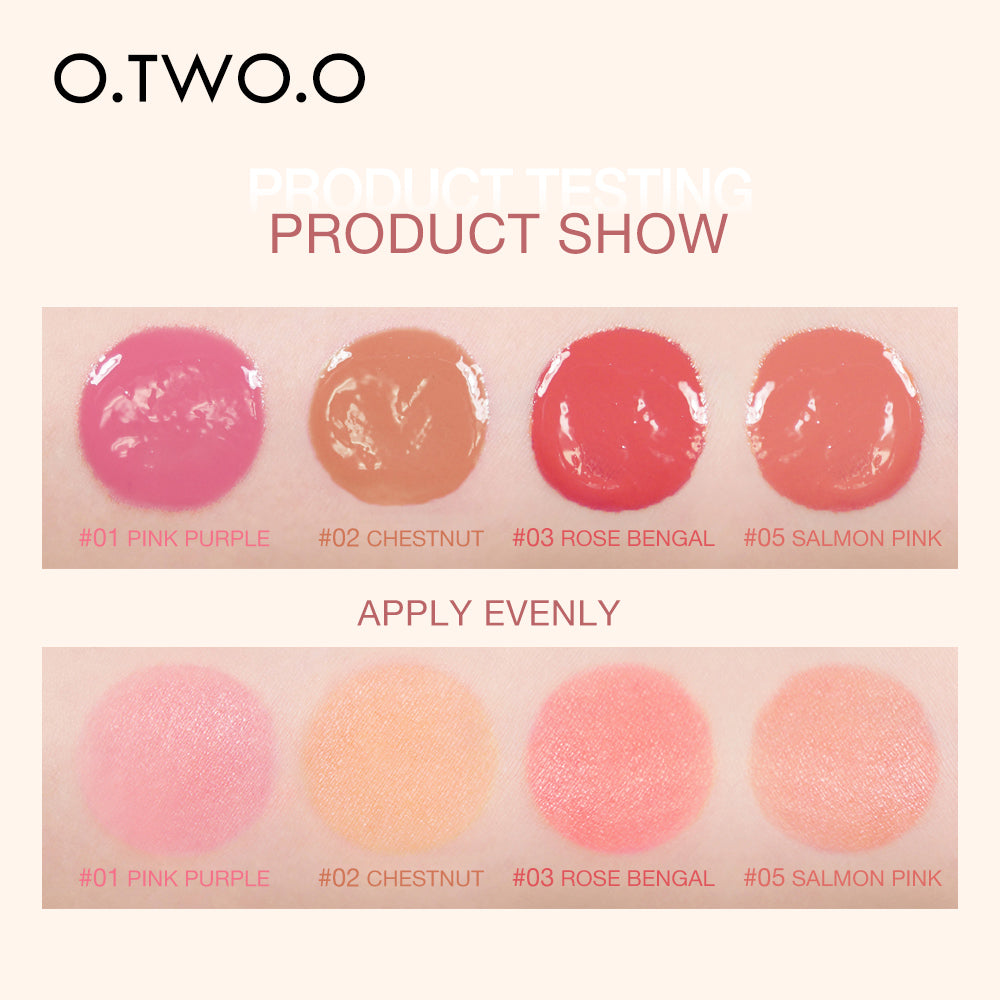 O.TWO.O  4 COLORS LIQUID BLUSHER
