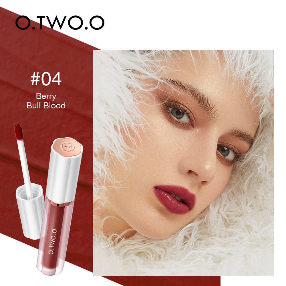 O.TWO.O Matte & Moisturize Air Misty Mousse Lip Gloss with 8 colors