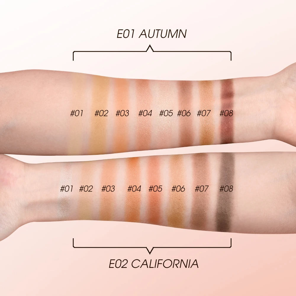 O.TWO.O Sunset Horizon 8 Colors Eyeshadow Pallete
