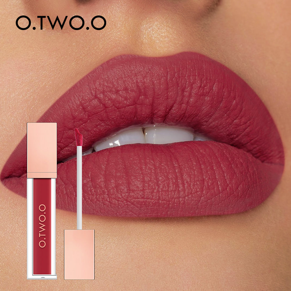 O.TWO.O New Arrival 12 Colors Matte and Strong Waterproof Lip Gloss