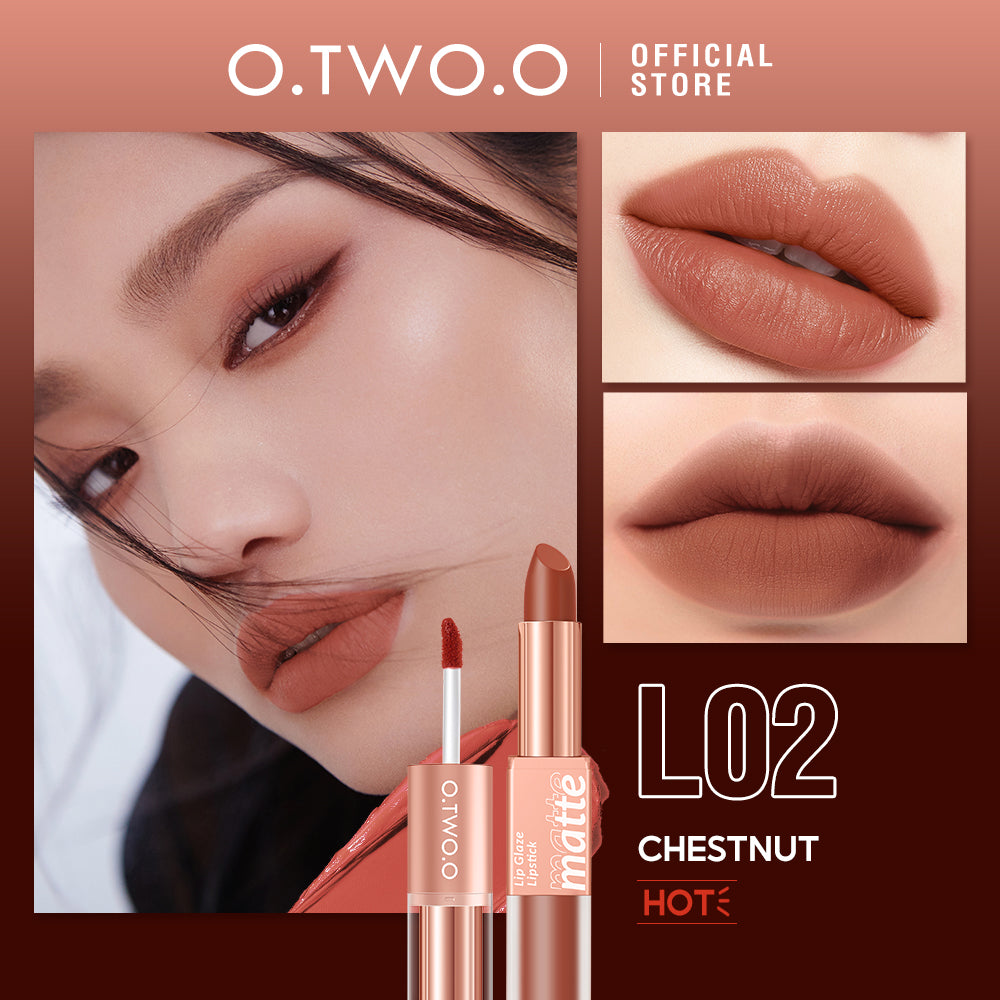 O.TWO.O  2 in 1 Lipstick Double Head Lipstick and Lip Mud