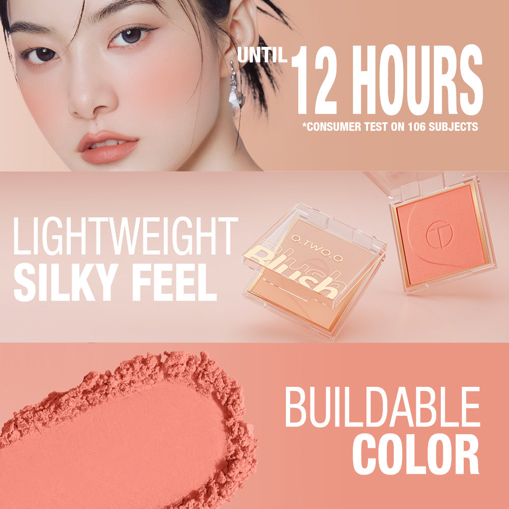 O.TWO.O High Pigment 6 Color Blush Pallete Powder