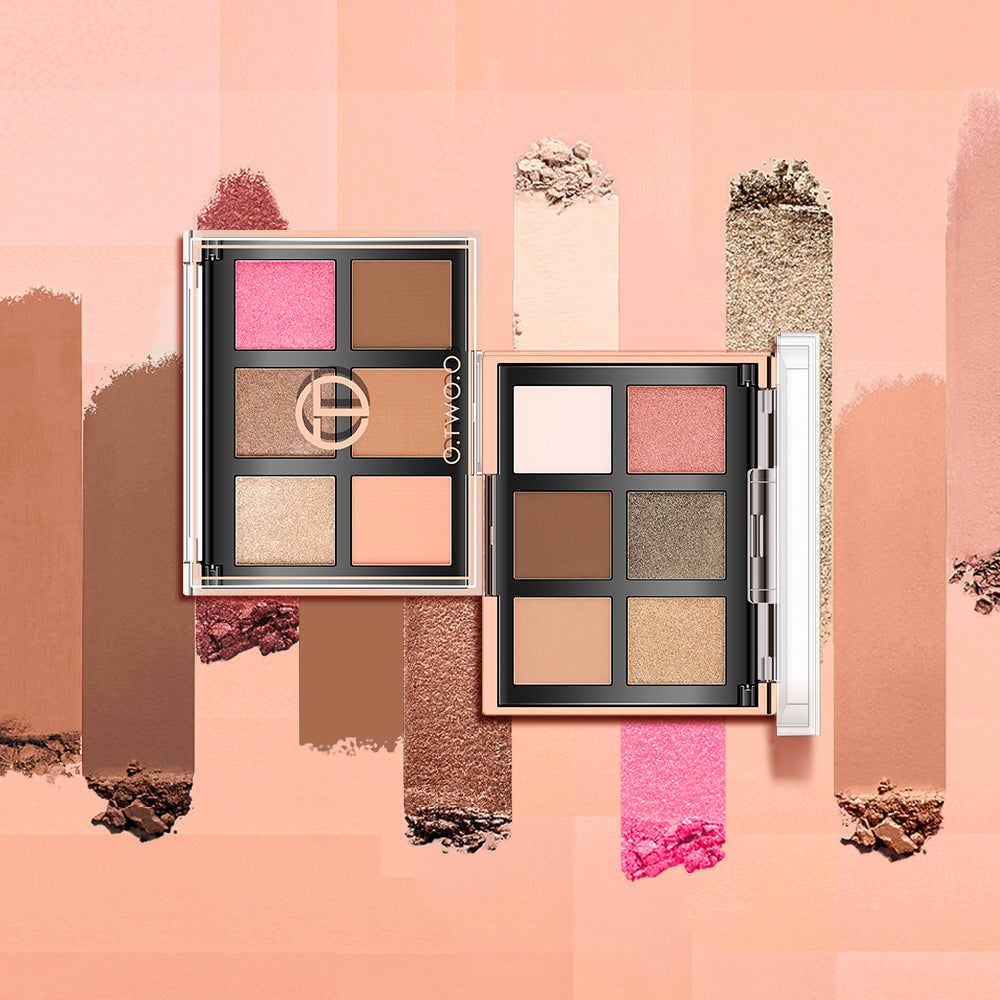 O.TWO.O Rich Color Shimmer Glitter Eyeshadow Blusher Highlight and Countour Palette