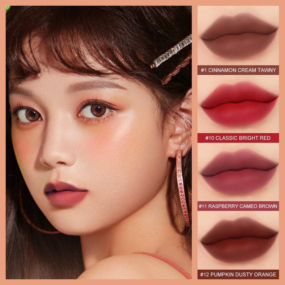 O.TWO.O New Arrival Velvet Matte Finish Rich 12 colors Lip Gloss
