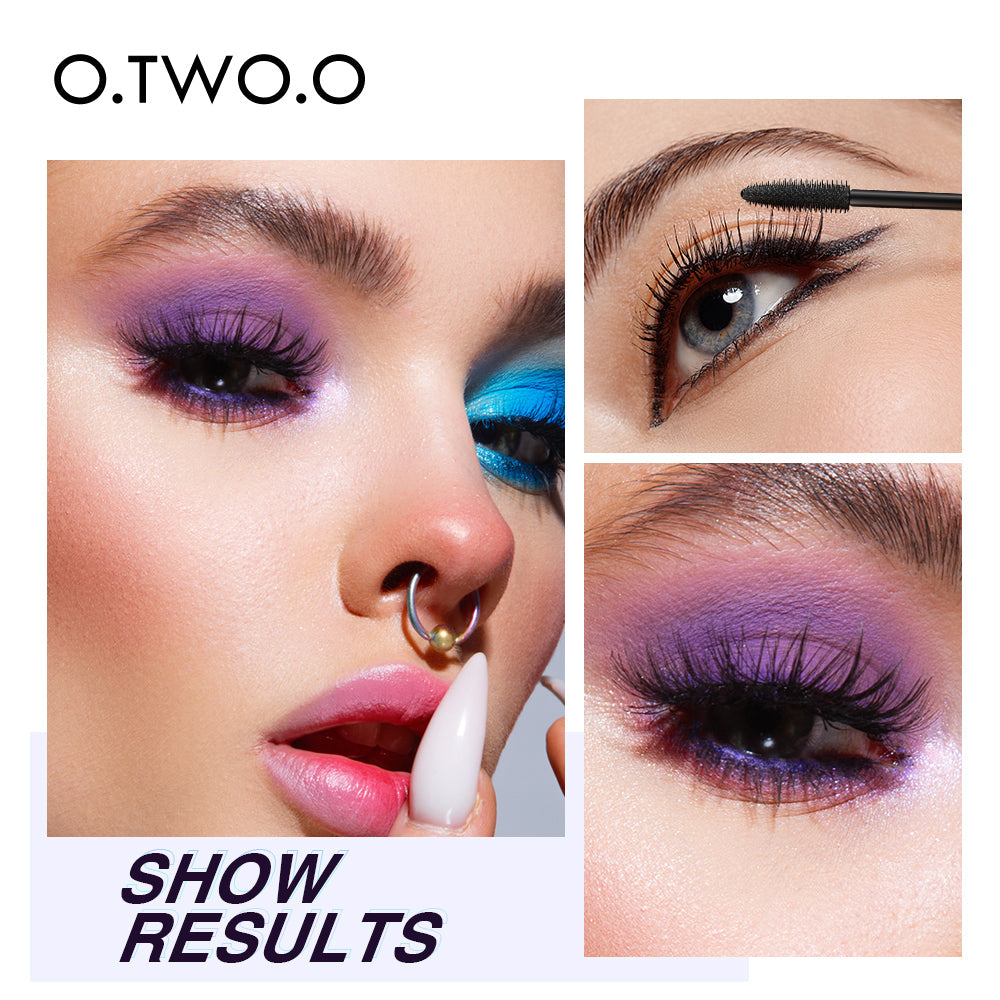 O.TWO.O Long Lasting Waterproof Sweat Proof Thick Curling Mascara with Silicone Brush