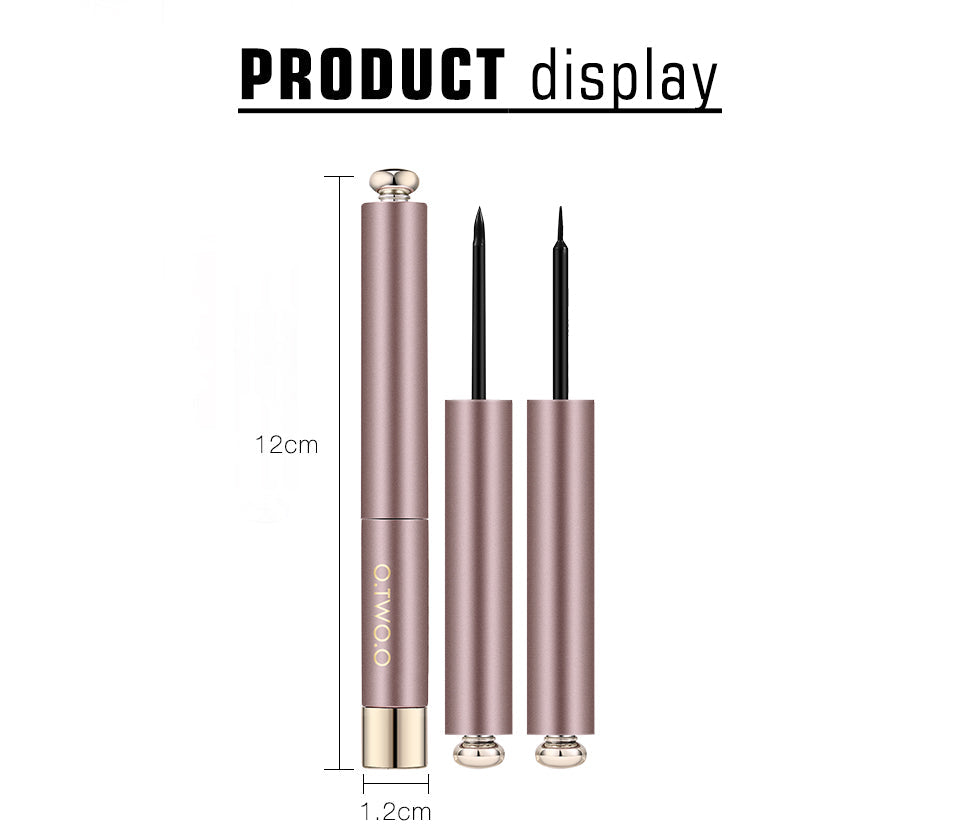 O.TWO.O A&B Head Waterproof Long Lasting Matte Liquid Eyeliner Fast Dry Vegan Black Eye Liner