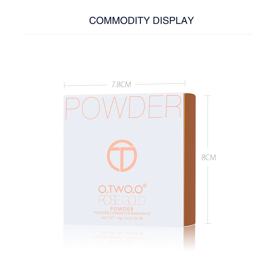 O.TWO.O Face Makeup Natural Look Perfect Light Pressed Powder Matte Long lasting Powder