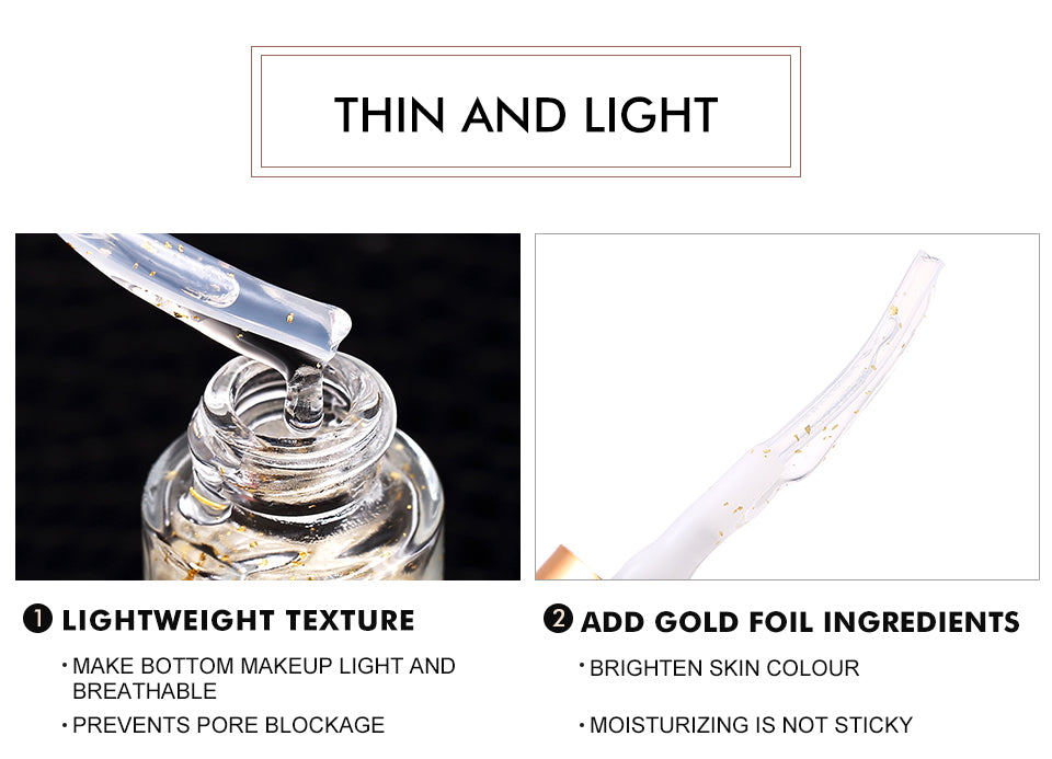 O.TWO.O Pre-makeup  Oil Control Primer Moisturizing With Gold Foil