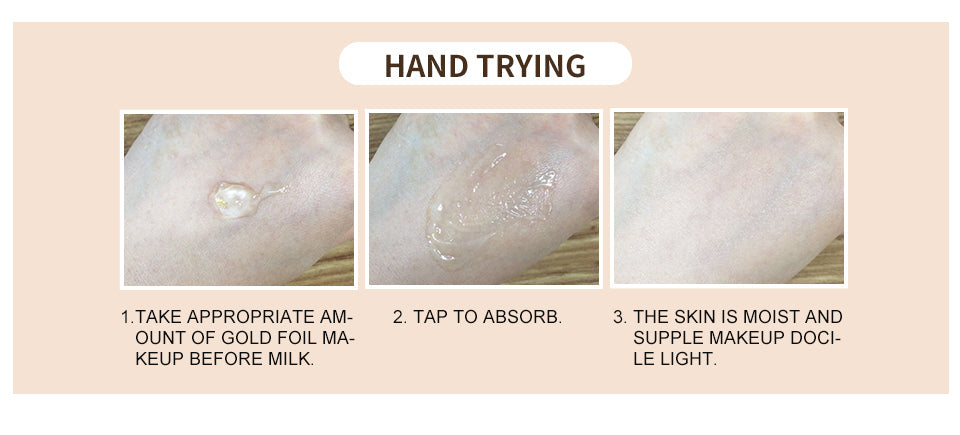 O.TWO.O Pre-makeup  Oil Control Primer Moisturizing With Gold Foil