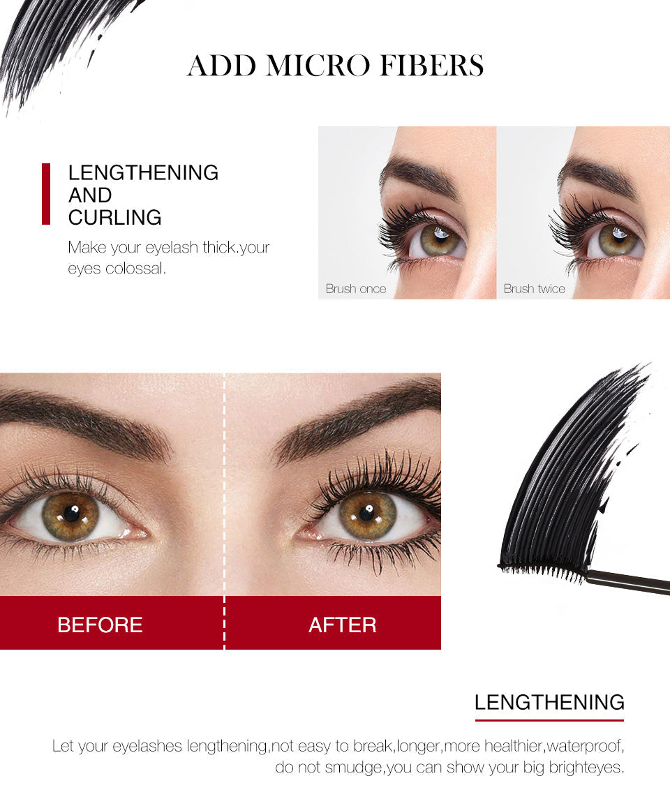 O.TWO.O Microfiber Lash Black Mascara Long Lasting