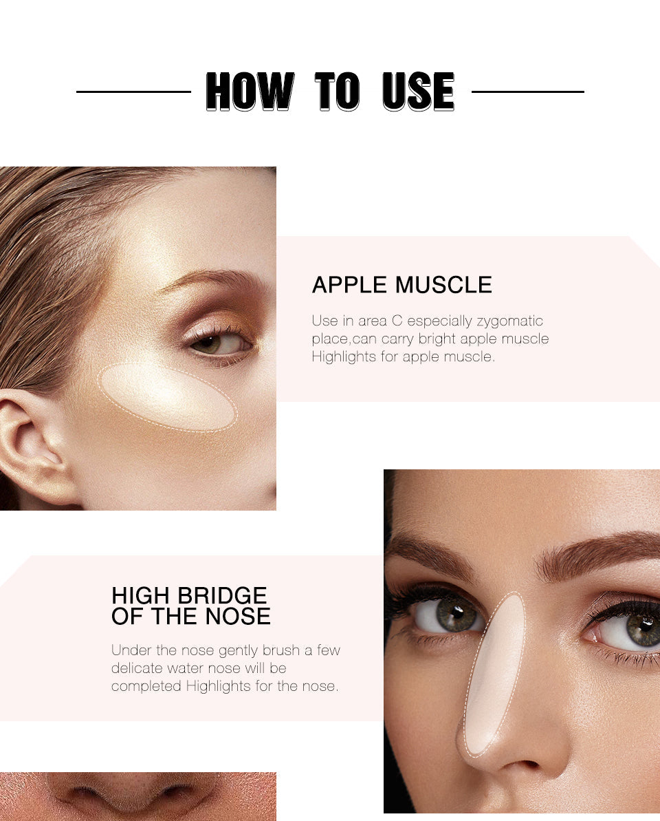 O.TWO.O Highlight Jelly Smooth Soft Glowing Cream Highlighter Makeup Base Brighten