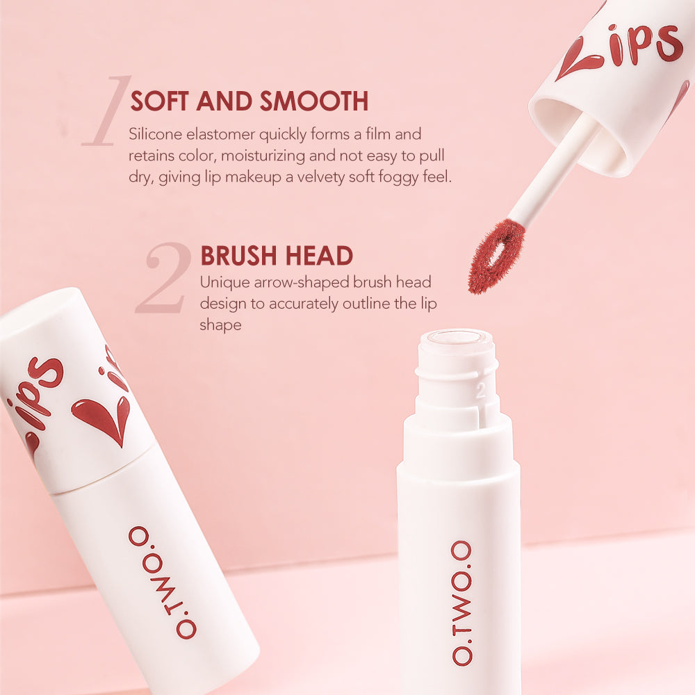 O.TWO.O New Velvet Matte Lip Cheek Mud High Pigment Long Lasting Lipstick Mud