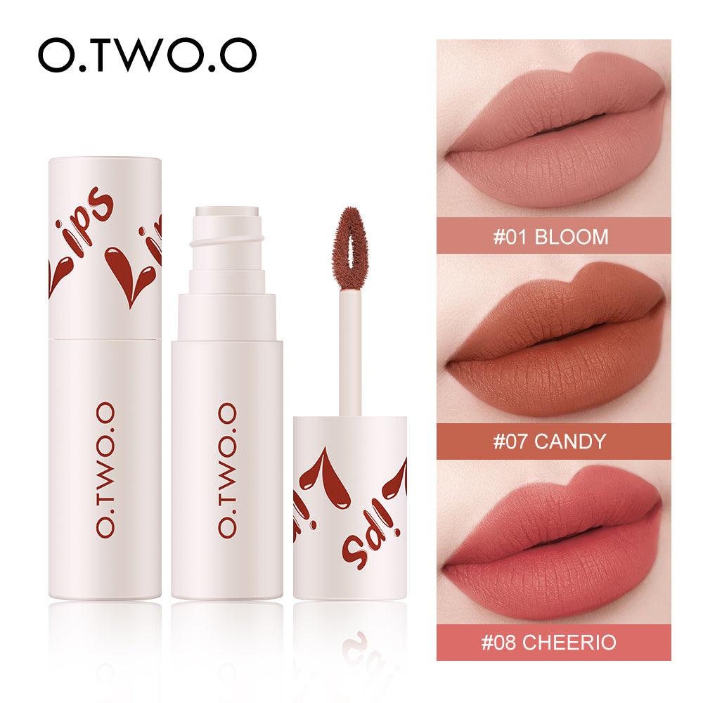 O.TWO.O New Velvet Matte Lip Cheek Mud High Pigment Long Lasting Lipstick Mud