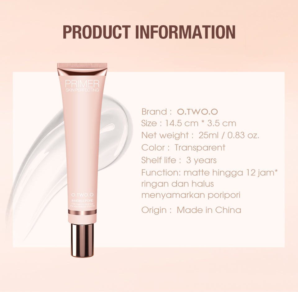 O.TWO.O Smooth & High Moisturizing Face Primer Gel
