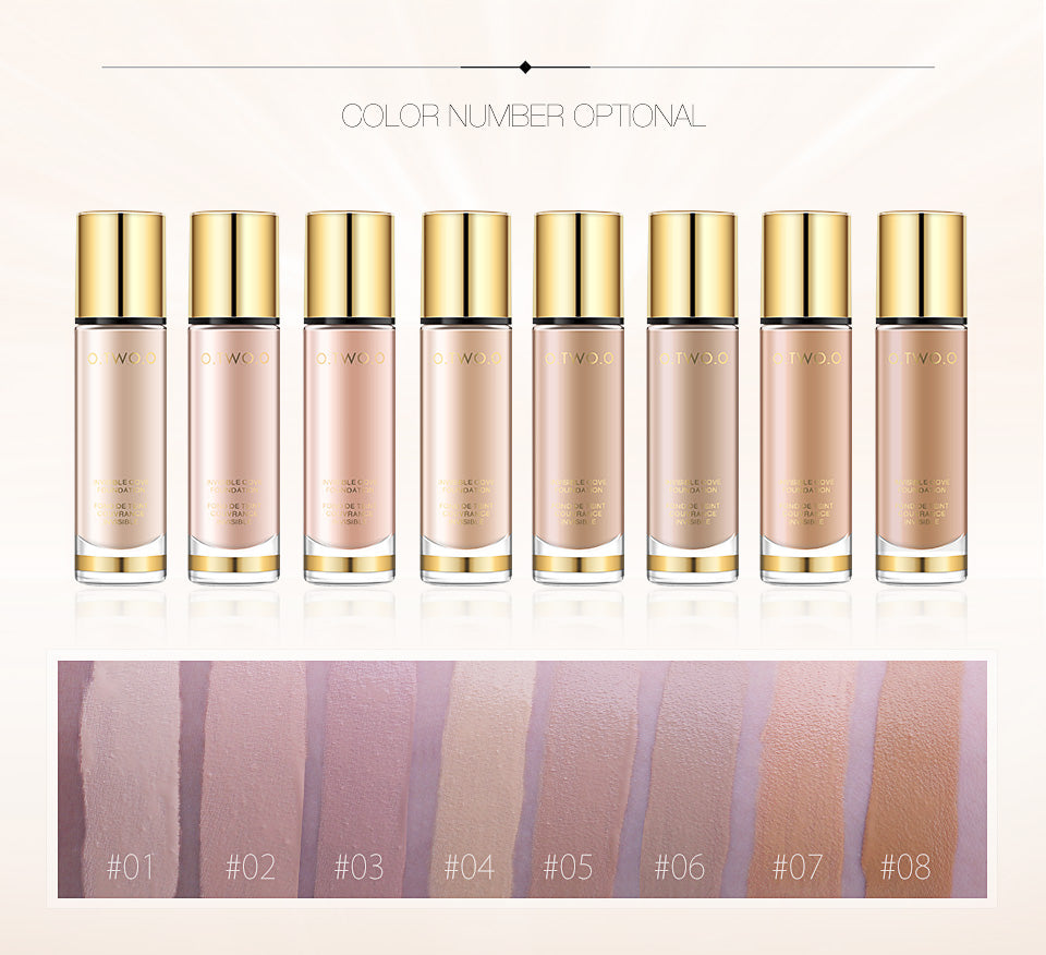 O.TWO.O 8 Colors Makeup Liquid Foundation fit For any color skin