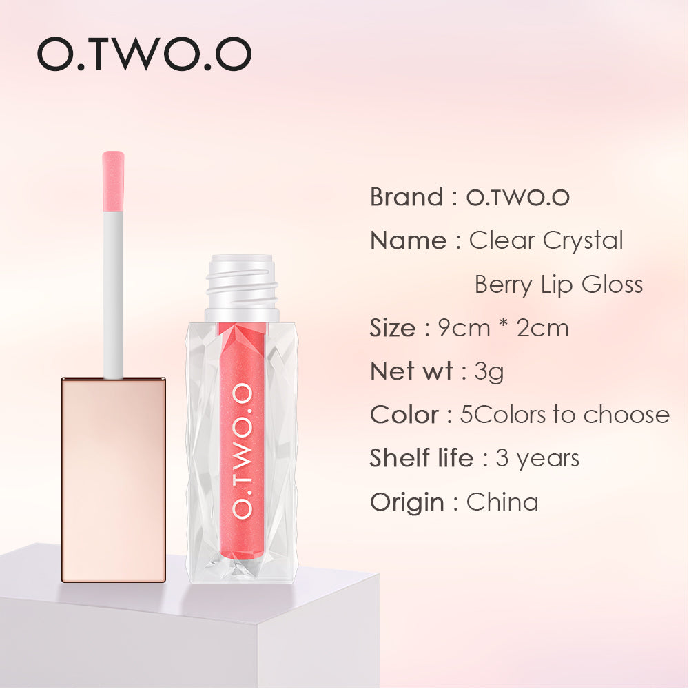 O.TWO.O New Arrival Clear Crystal Berry Lip Gross