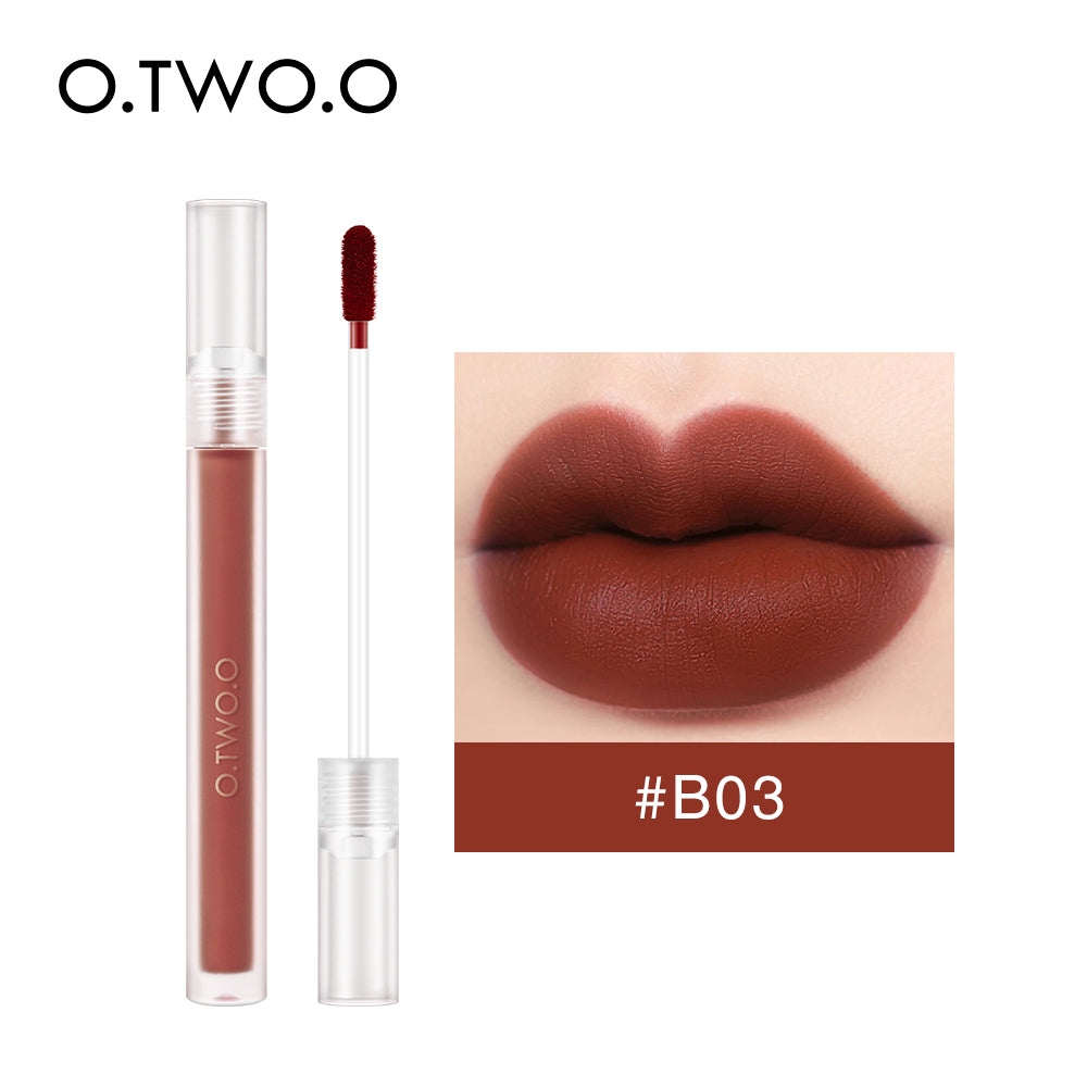 Matte Waterproof Lip Glaze Long Lasting Velvet Texture Smooth Liquid Lipstick