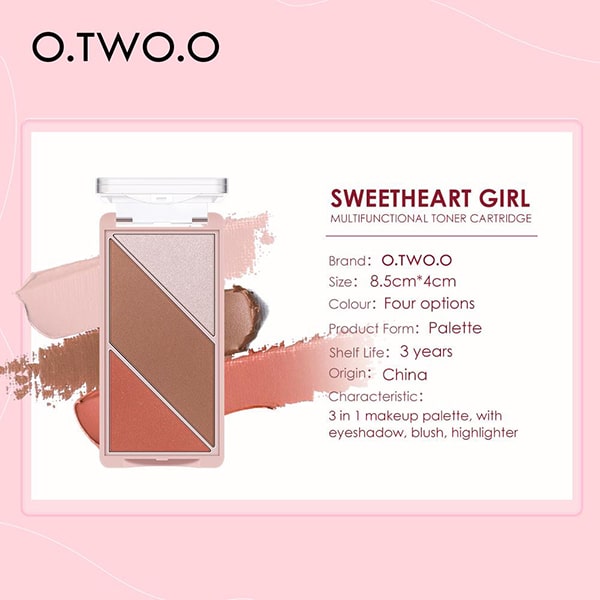 O.TWO.O 3in1 Sweet Heart Palette